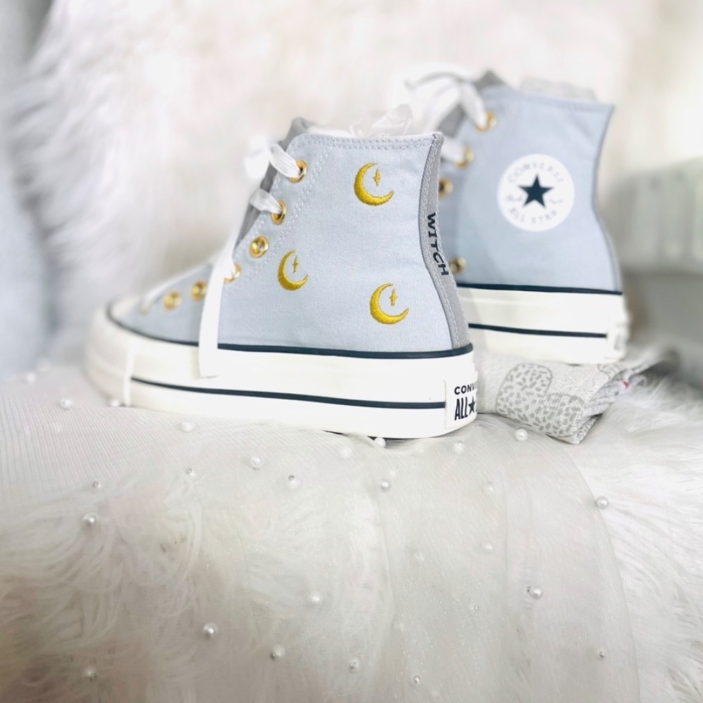 Custom Chuck Taylor All Star Lift Platform, Converse, Fits Women’s Size 5.5 & 6 - Picture 2 of 5